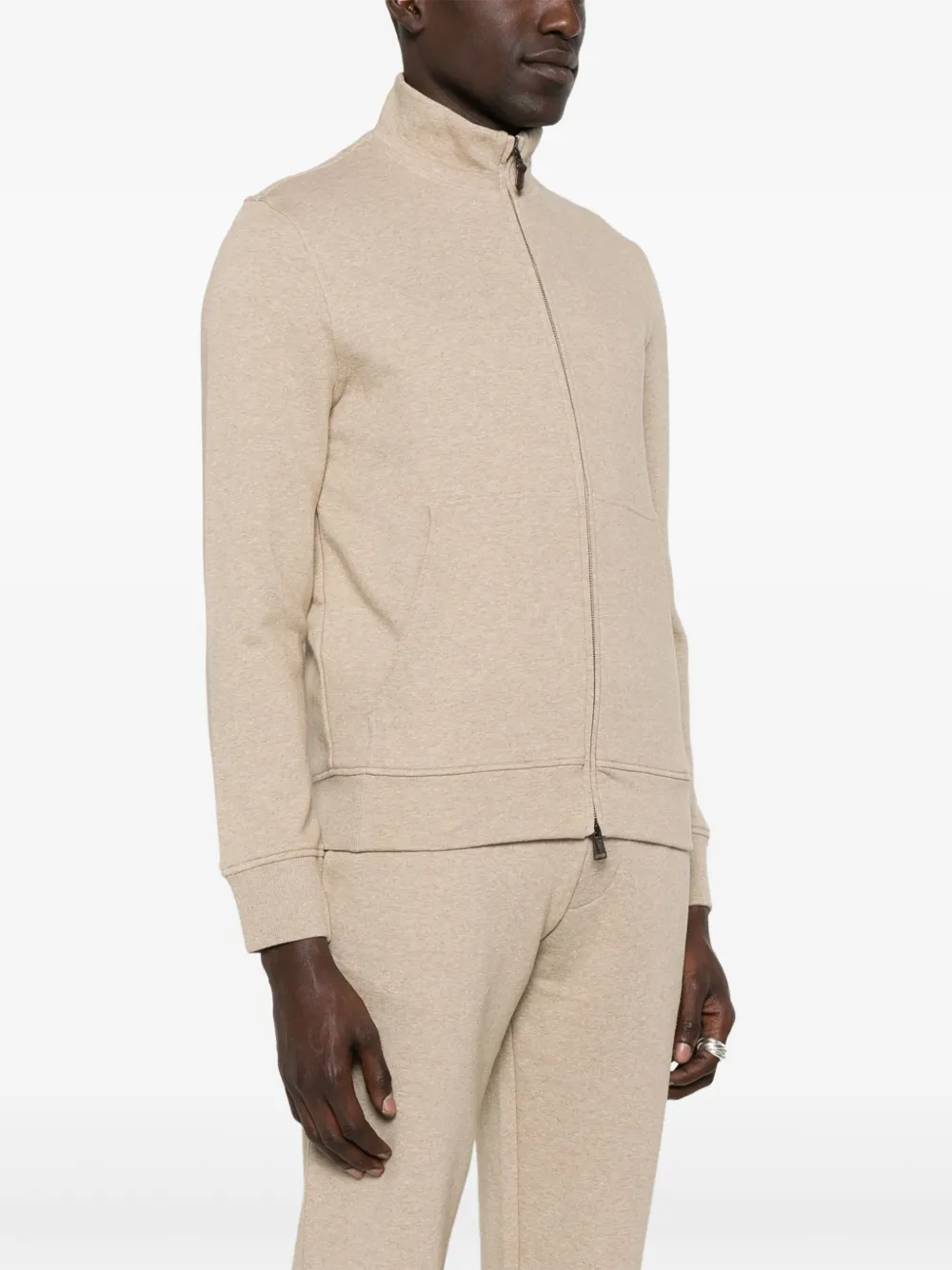 Canali Sweater met gemêleerd-effect Beige