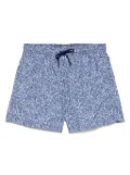 Canali printed swim shorts - Blue