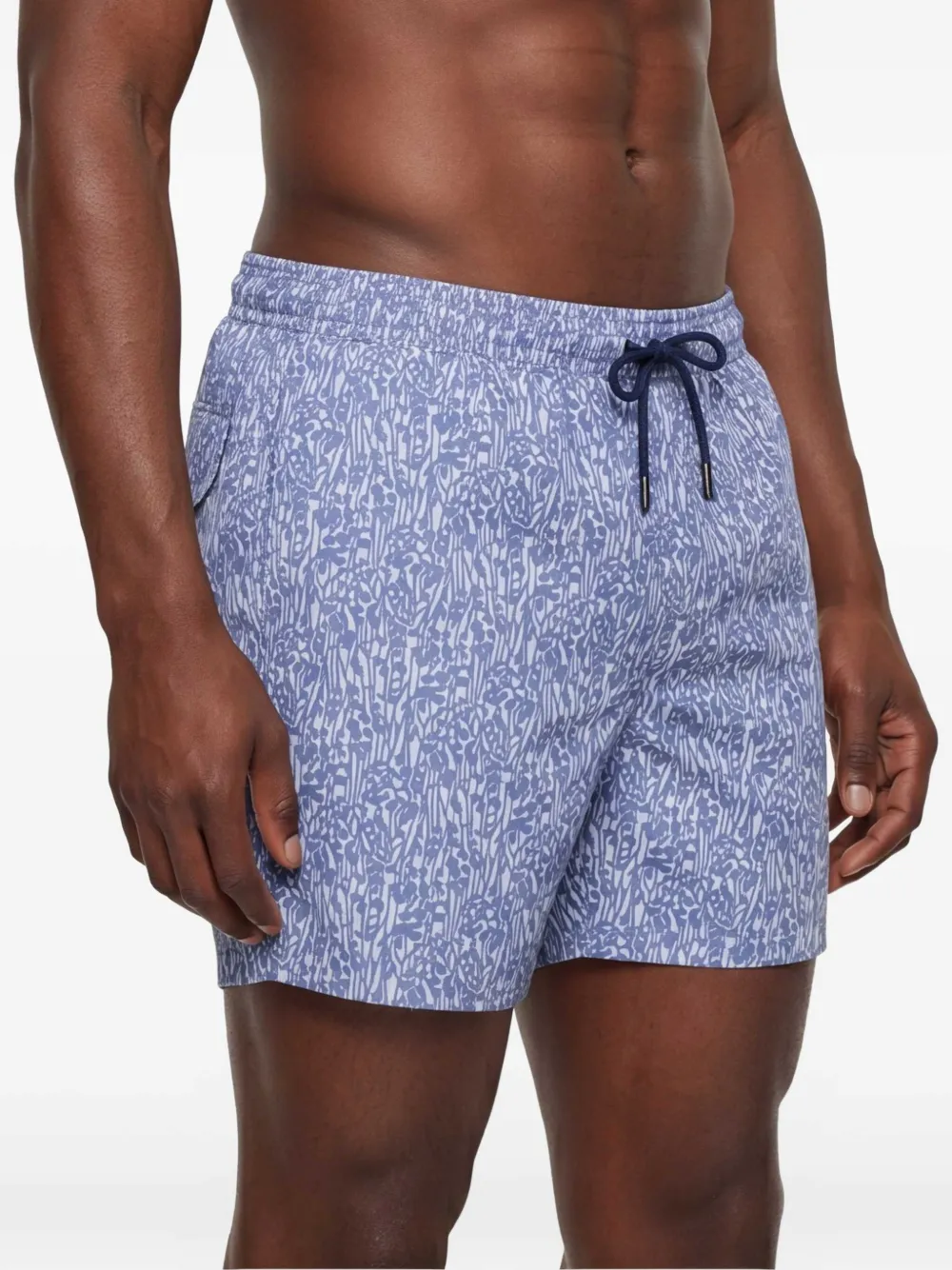 Canali Zwembroek met print Blauw