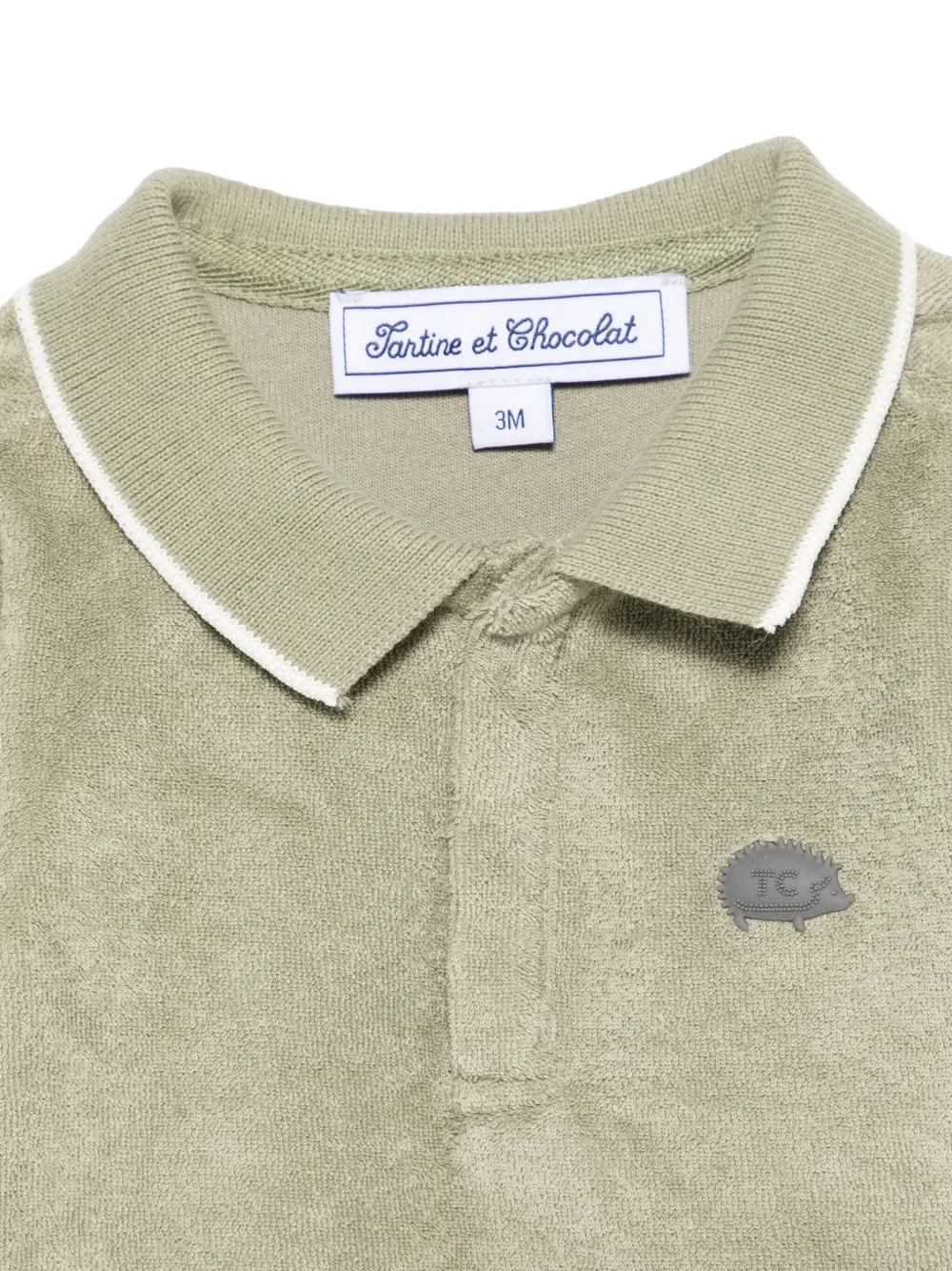 Tartine Et Chocolat Poloshirt met badstof afwerking Groen