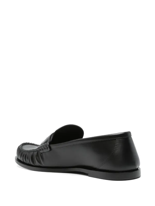 Saint Laurent ブラックレザー ローファー Saint Laurent レザーローファー | ブラック | FARFETCH JP