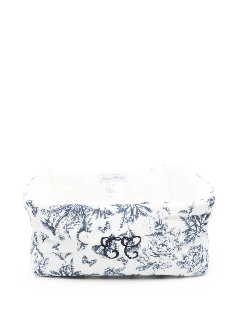 Tartine Et Chocolat Toile de Jouy-print changing basket | White | Image 1