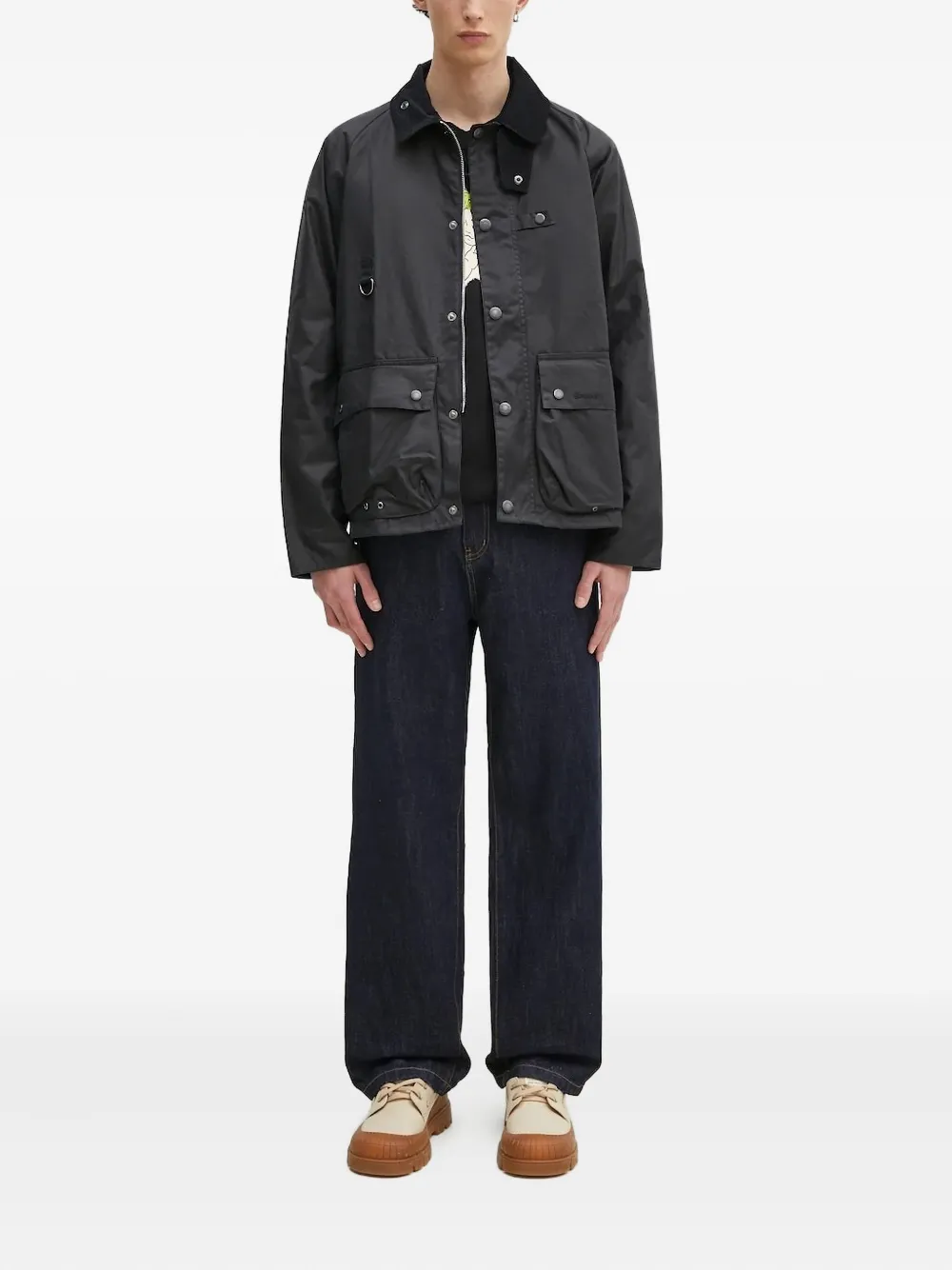 Barbour corduroy-collar buttoned jacket | Lightweight Jackets | Image 2