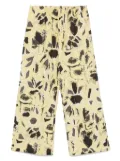 FEDERICO CINA graphic-print trousers - Yellow