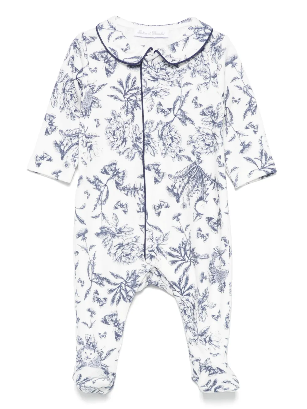 Tartine Et Chocolat Pyjama met botanische print Wit