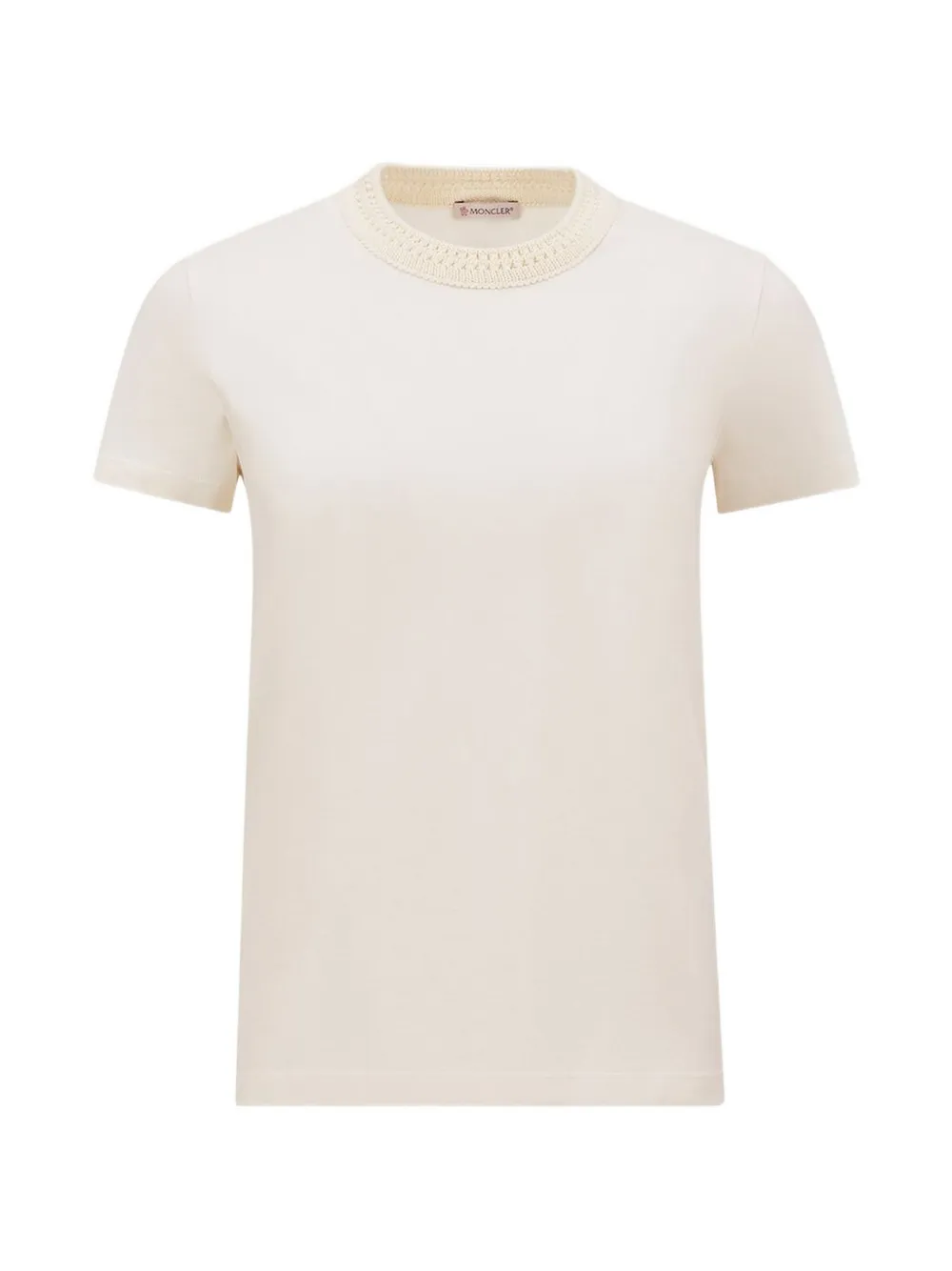 Moncler T-shirt met gehaakt detail Wit