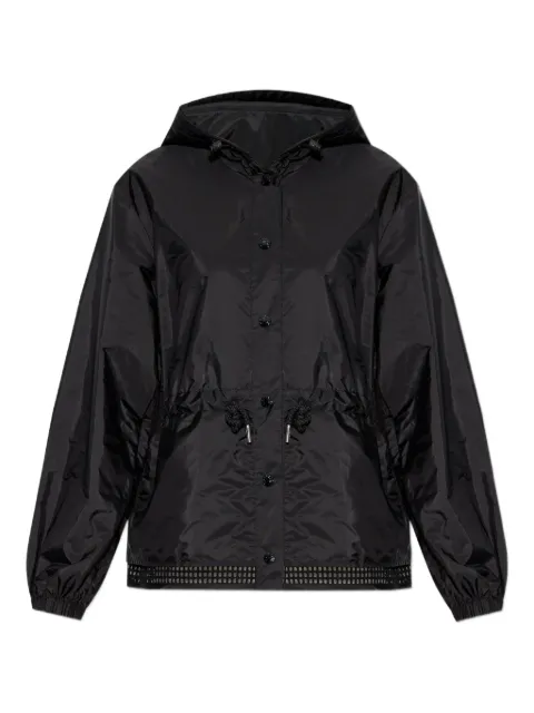 Moncler chamarra con ribete de crochet