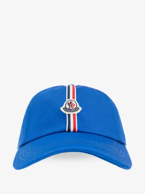 Moncler Enfant gorra con parche del logo