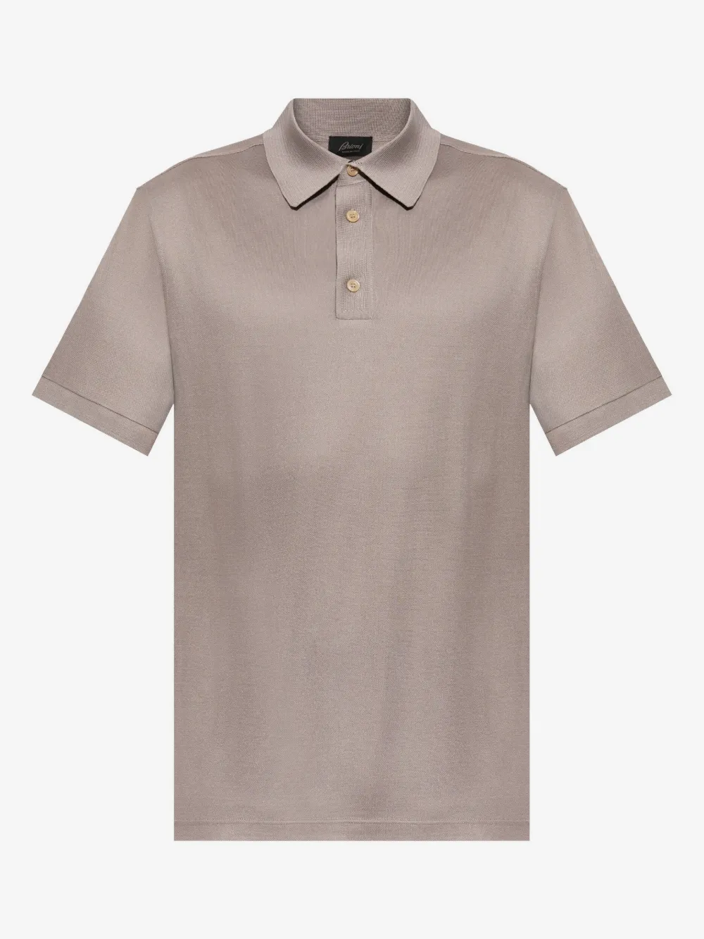 Brioni 真丝经典polo衫 | 中性色 | Image 1