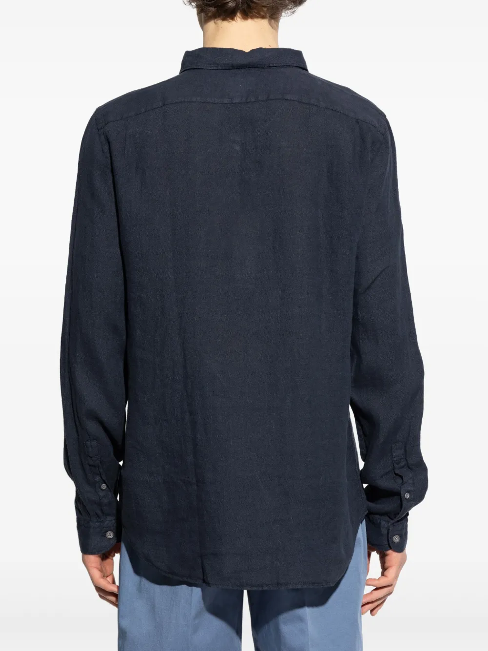 PS Paul Smith Linnen overhemd Blauw