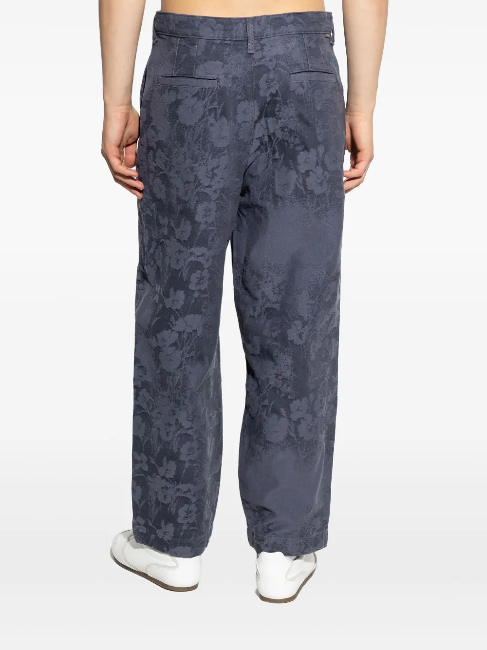Paul Smith Broek met bloemenprint Blauw