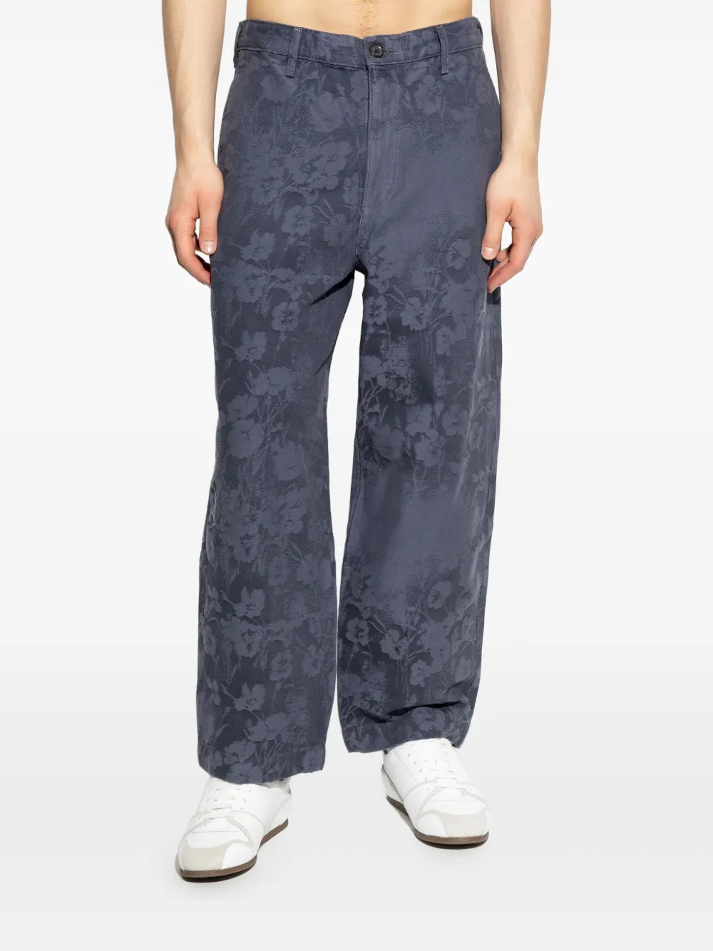Paul Smith Broek met bloemenprint Blauw