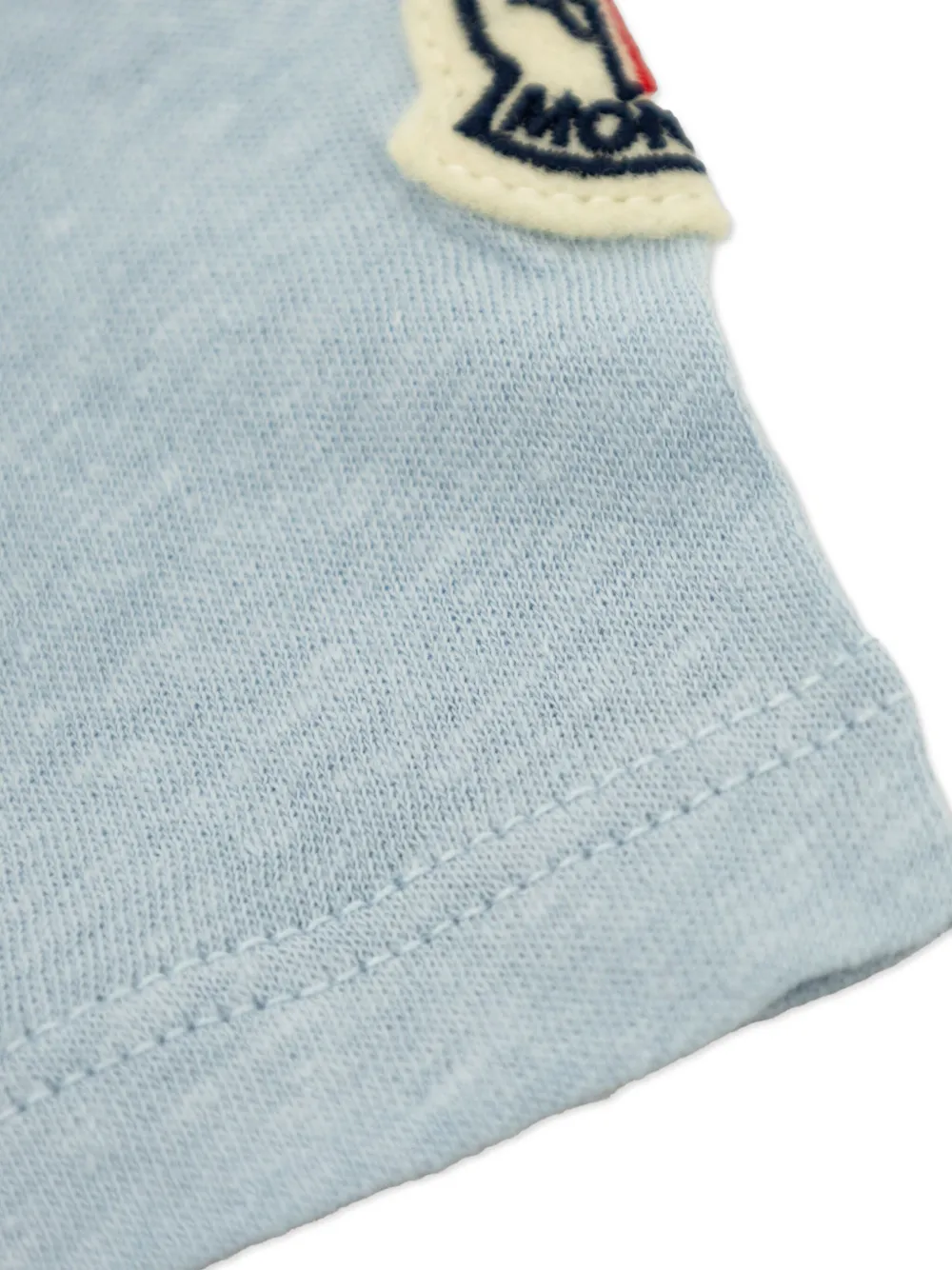 Moncler Enfant Katoenen T-shirt Blauw