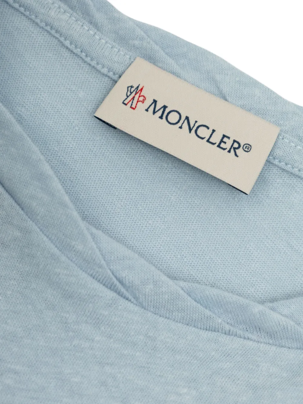 Moncler Enfant Katoenen T-shirt Blauw