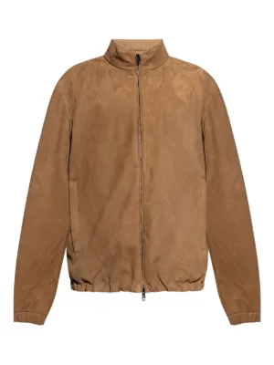 Valentino Garavani スエード ジャケット | ブラウン | FARFETCH JP