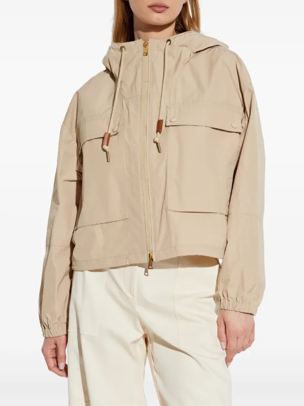 【MONCLER】 Sauvan フード付き ショート丈 パーカー/ 各色 Moncler Sauvan Jacket | Neutrals | FARFETCH JO