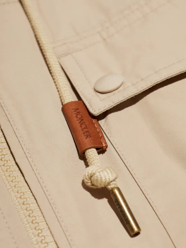 MONCLER Sauvan ポプリン パーカー ショート丈 Beige 関税送料込 Moncler Sauvan Jacket | Neutrals | FARFETCH JO