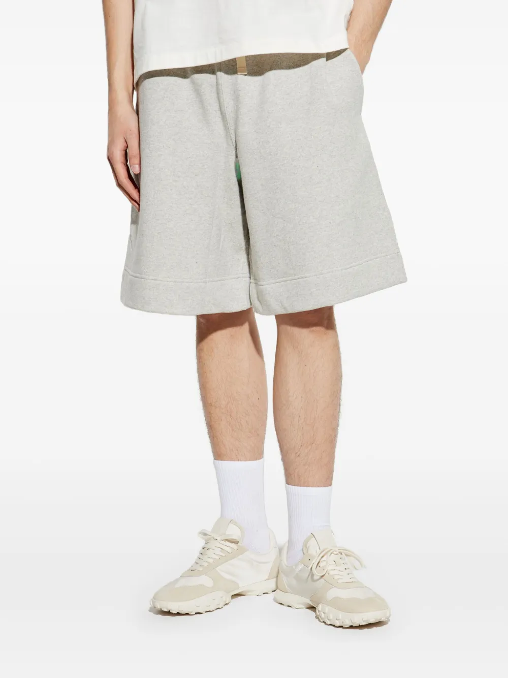 JIL SANDER+ Katoenen trainingsshorts Grijs