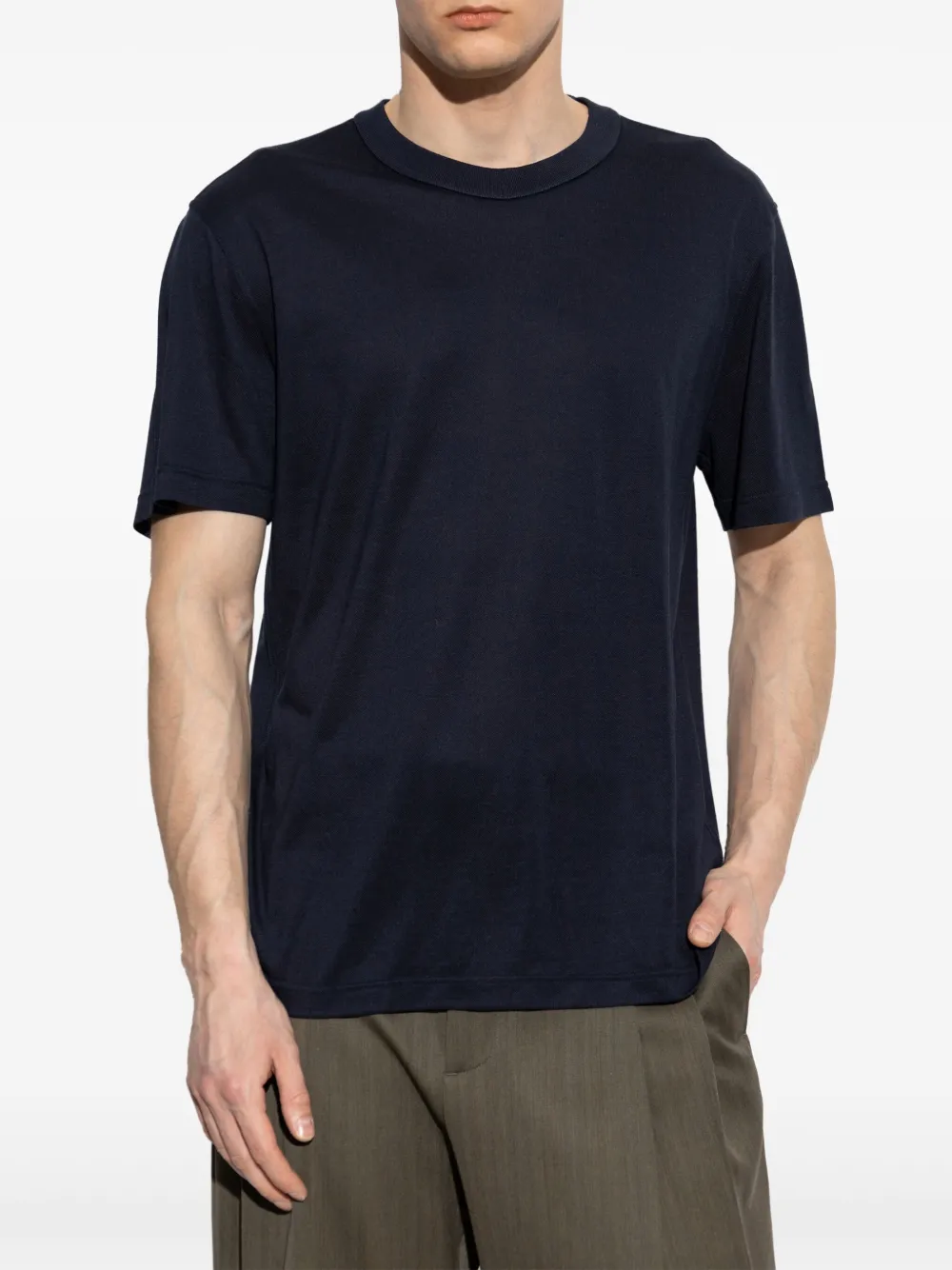 Brioni T-shirt met ronde hals Blauw