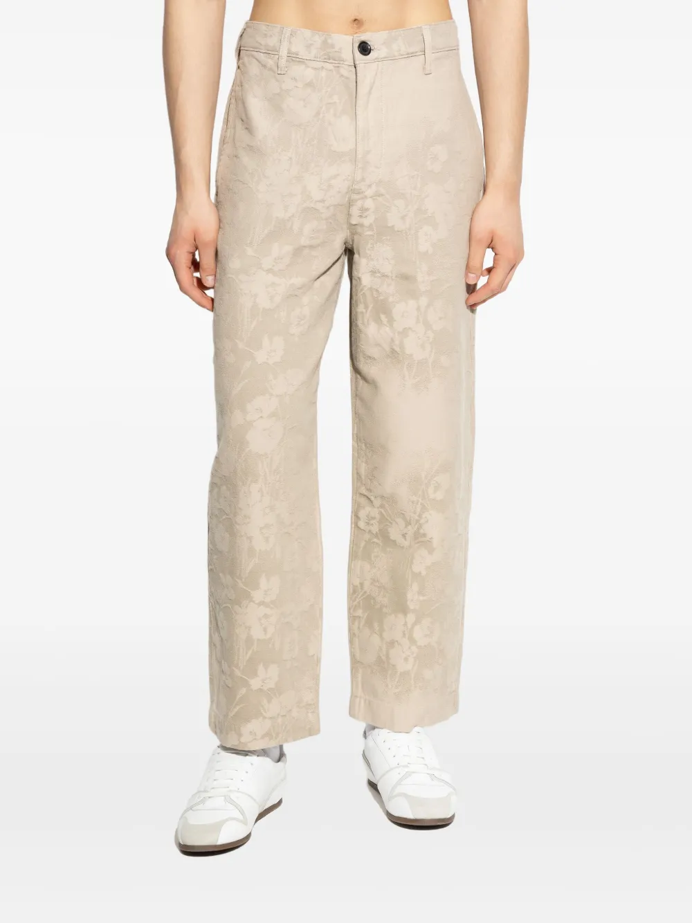 PAUL SMITH FLORAL-PRINT TROUSERS
