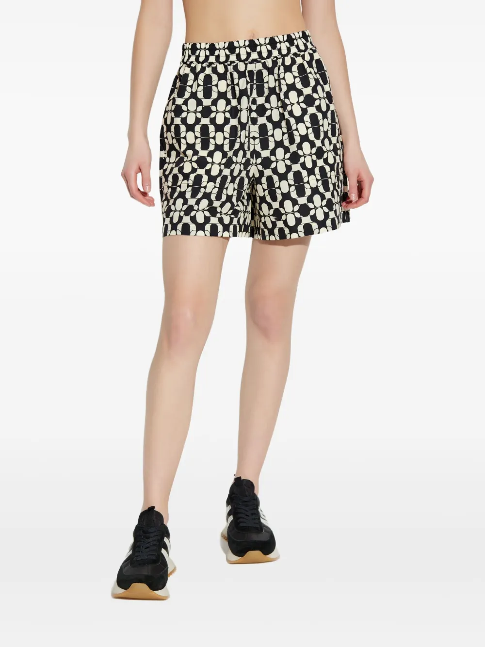 Moncler Shorts met geometrisch patroon Wit