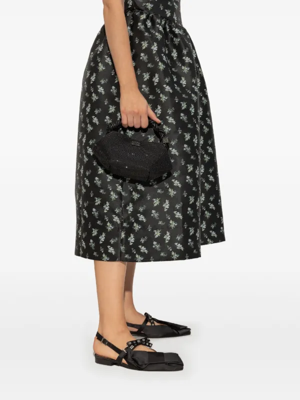 GANNI ラインストーン ハンドバッグ | ブラック | FARFETCH JP 