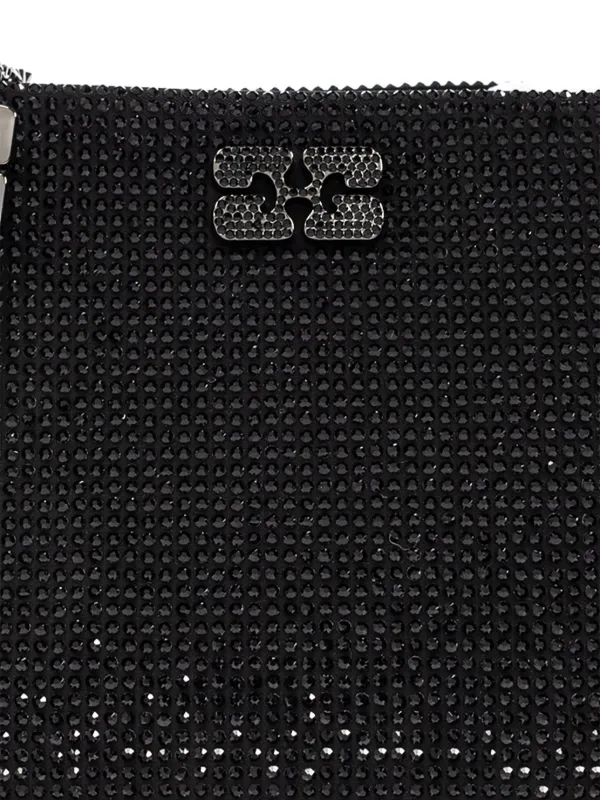 GANNI ラインストーン ハンドバッグ | ブラック | FARFETCH JP 