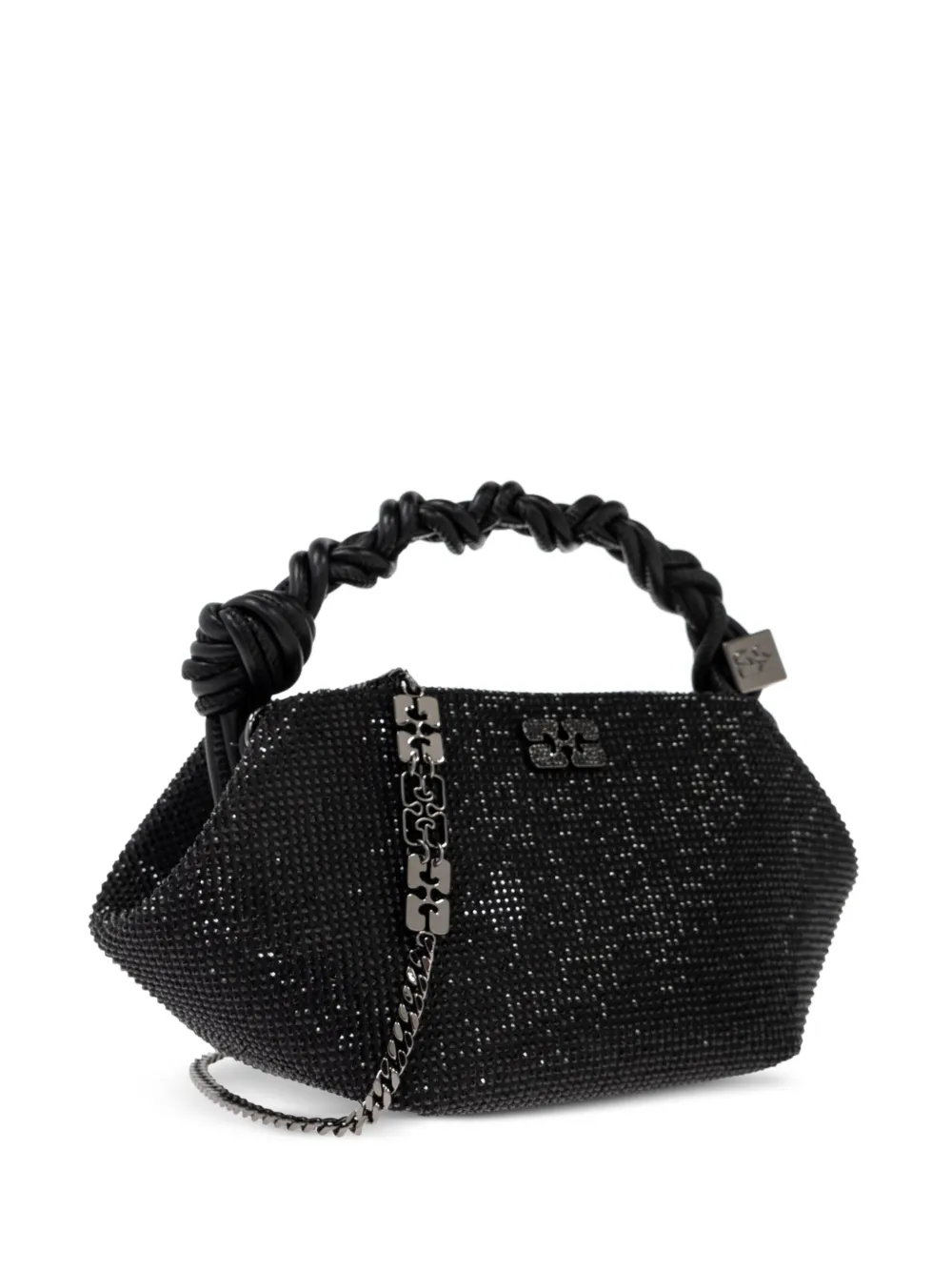 GANNI Shopper versierd met stras Zwart