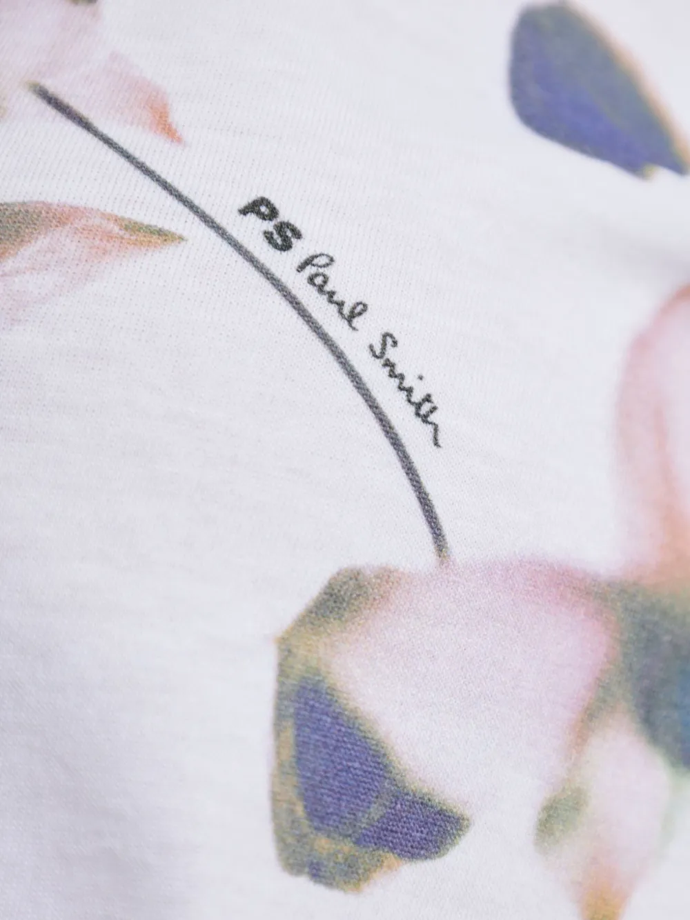 Ps By Paul Smith Ps Paul Smith Heart Printed Crewneck T In White