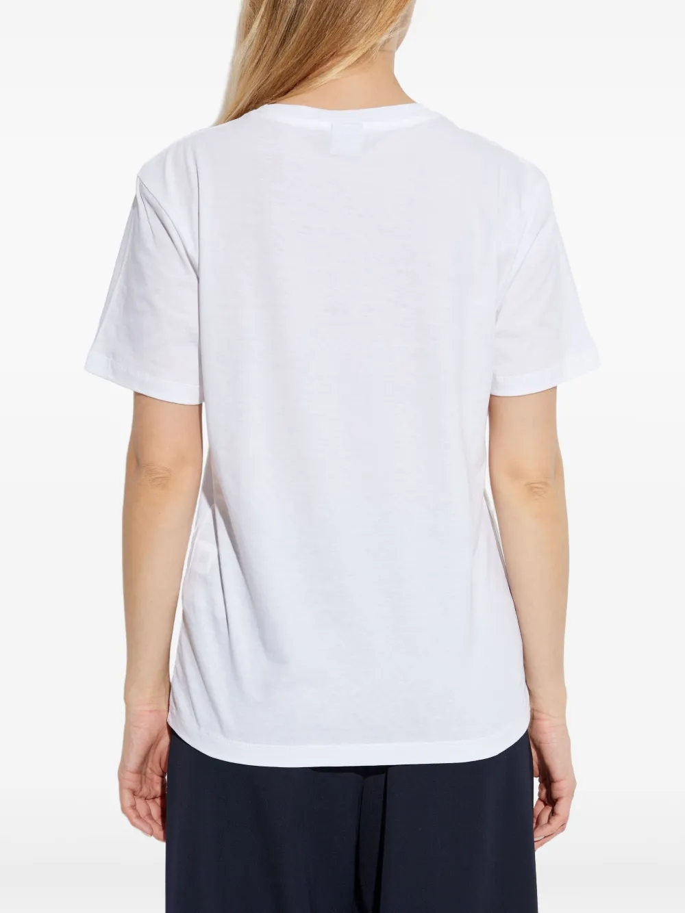 Ps By Paul Smith Ps Paul Smith Heart Printed Crewneck T In White