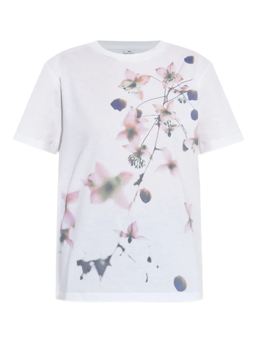 PS Paul Smith フローラル Tシャツ - ホワイト PS Paul Smith フローラル Tシャツ - ホワイト
