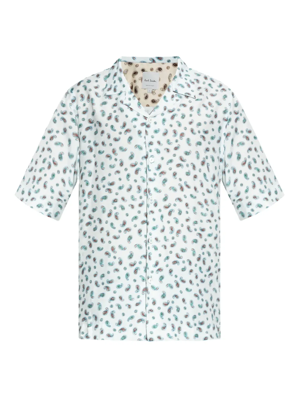 Paul Smith ペイズリー ショートスリーブシャツ - ブルー Paul Smith ペイズリー ショートスリーブシャツ - ブルー