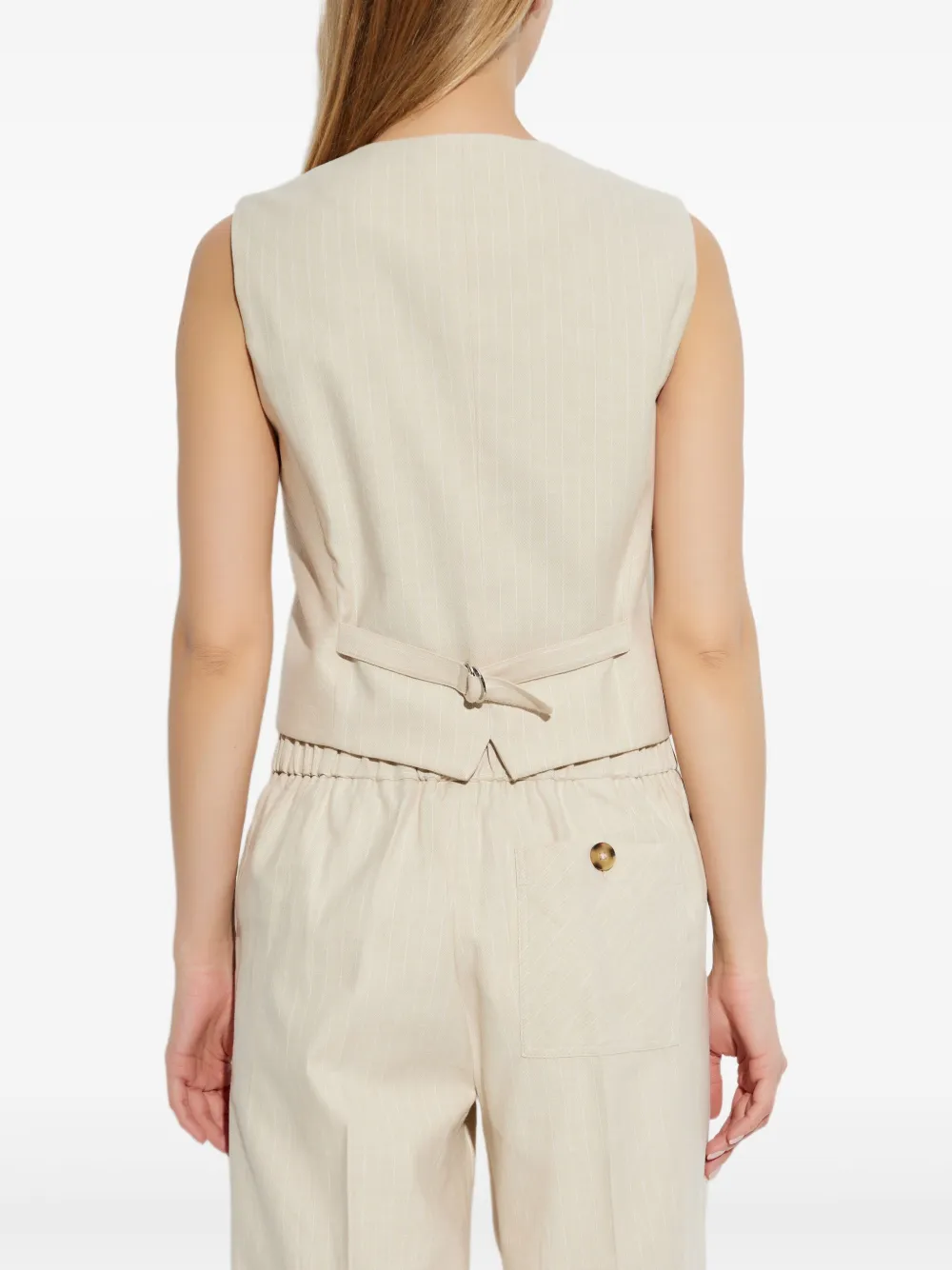 PS Paul Smith Gestreept gilet Beige
