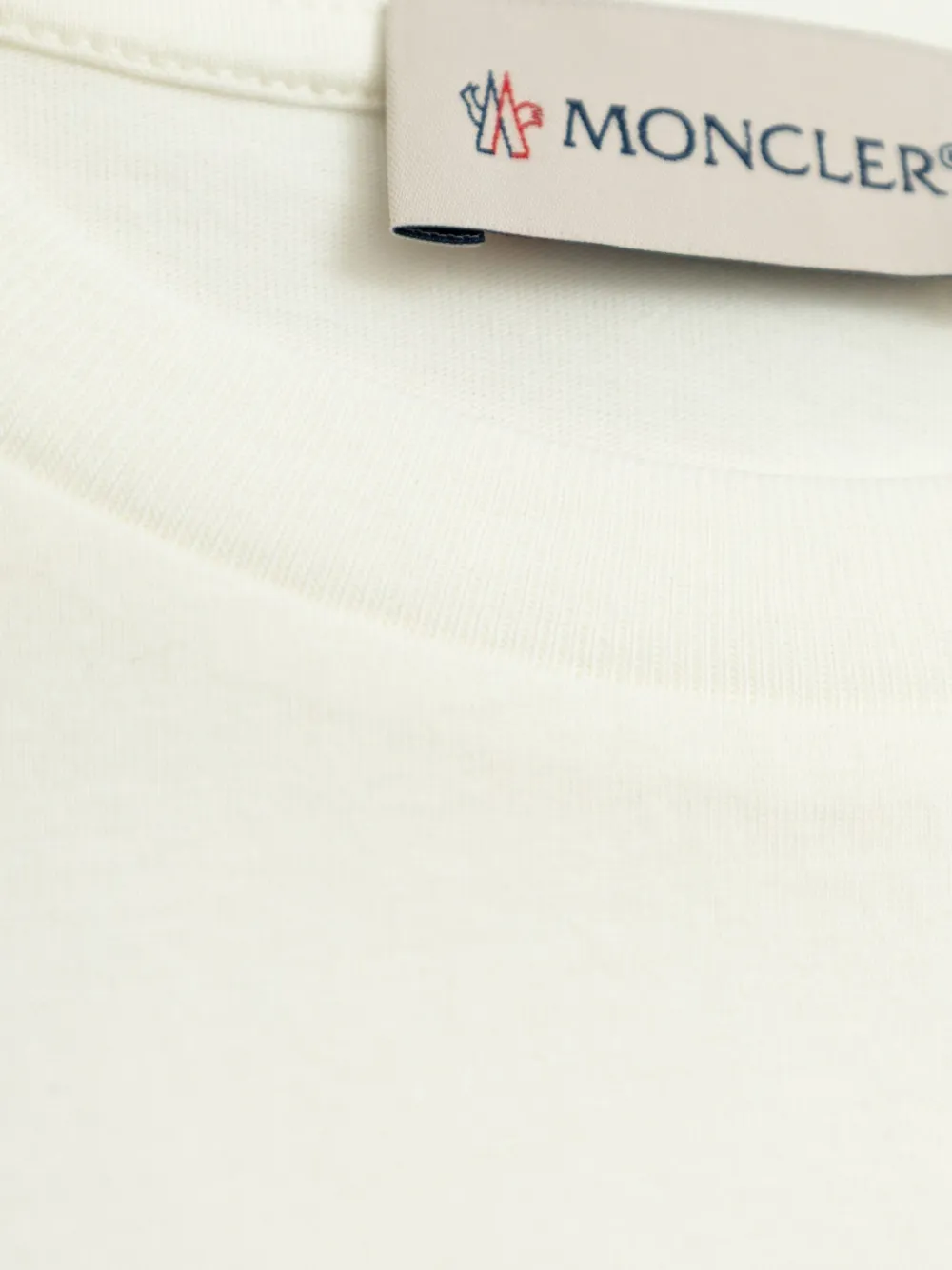 Moncler Enfant Wave-logo cotton T-shirt Wit