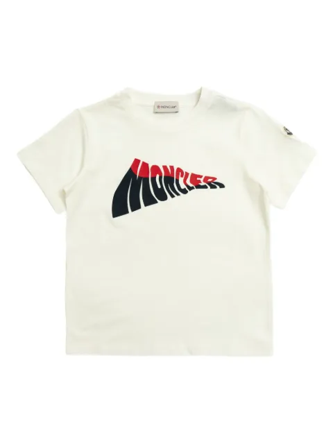 Moncler Enfant Wave-logo cotton T-shirt 