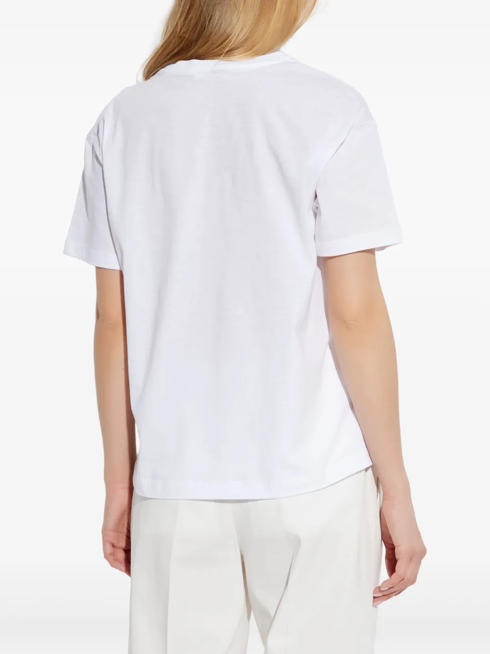 Ps By Paul Smith Ps Paul Smith Womens Flower Stem T Shirt In White