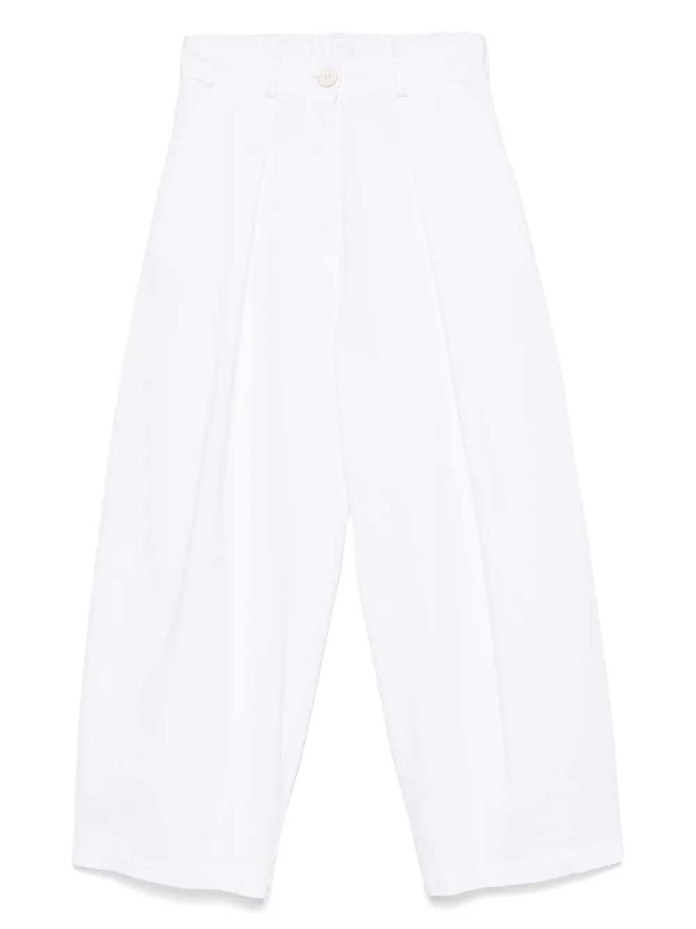 pleat-detail trousers