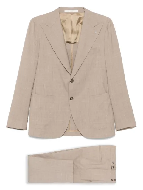 Tagliatore brooch-detail suit