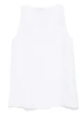 Malo linen tank top - White