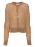 Recto sheer cardigan - Brown