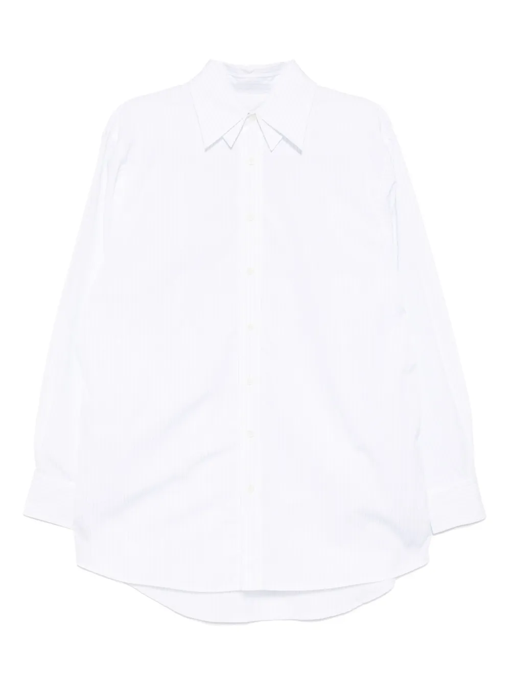 Recto chemise rayé à col superposé | blanc | Image 1