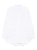 Recto double-collar striped shirt - White