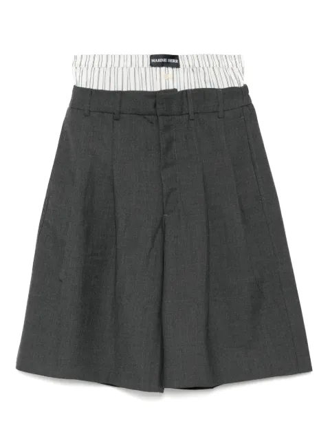 Marine Serre regenerated tailored shorts