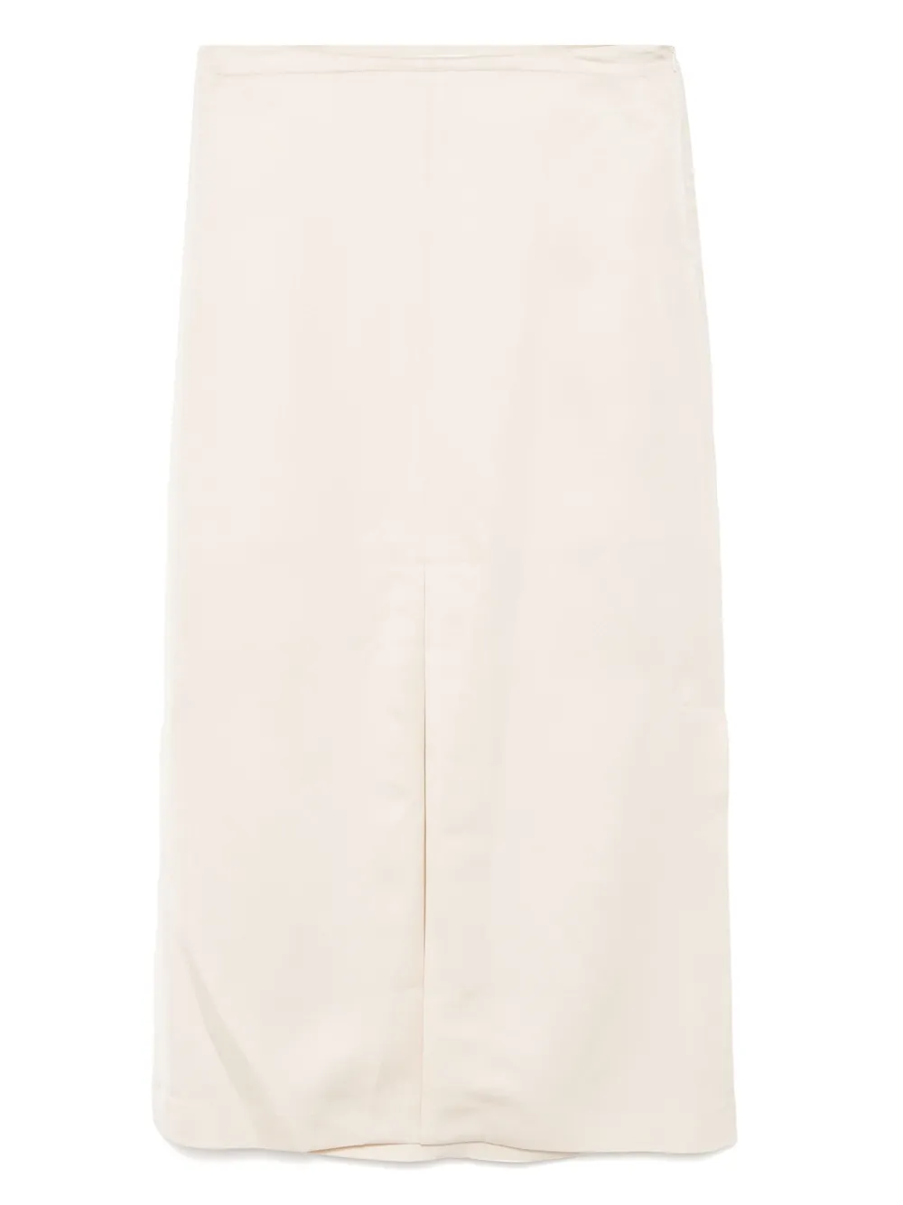 Recto long front-slit skirt - Toni neutri