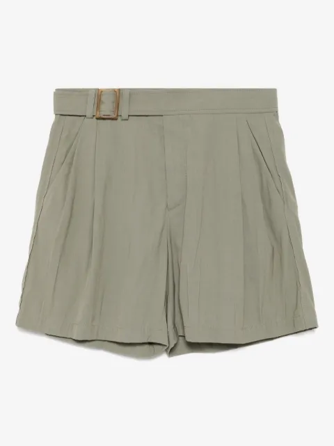 Recto Wrinkle Detail Belted shorts