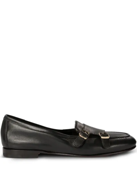 Santoni leather loafers