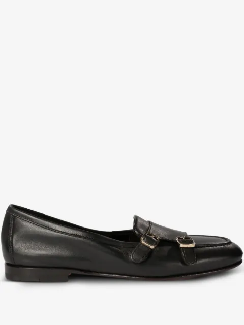 Santoni leather loafers