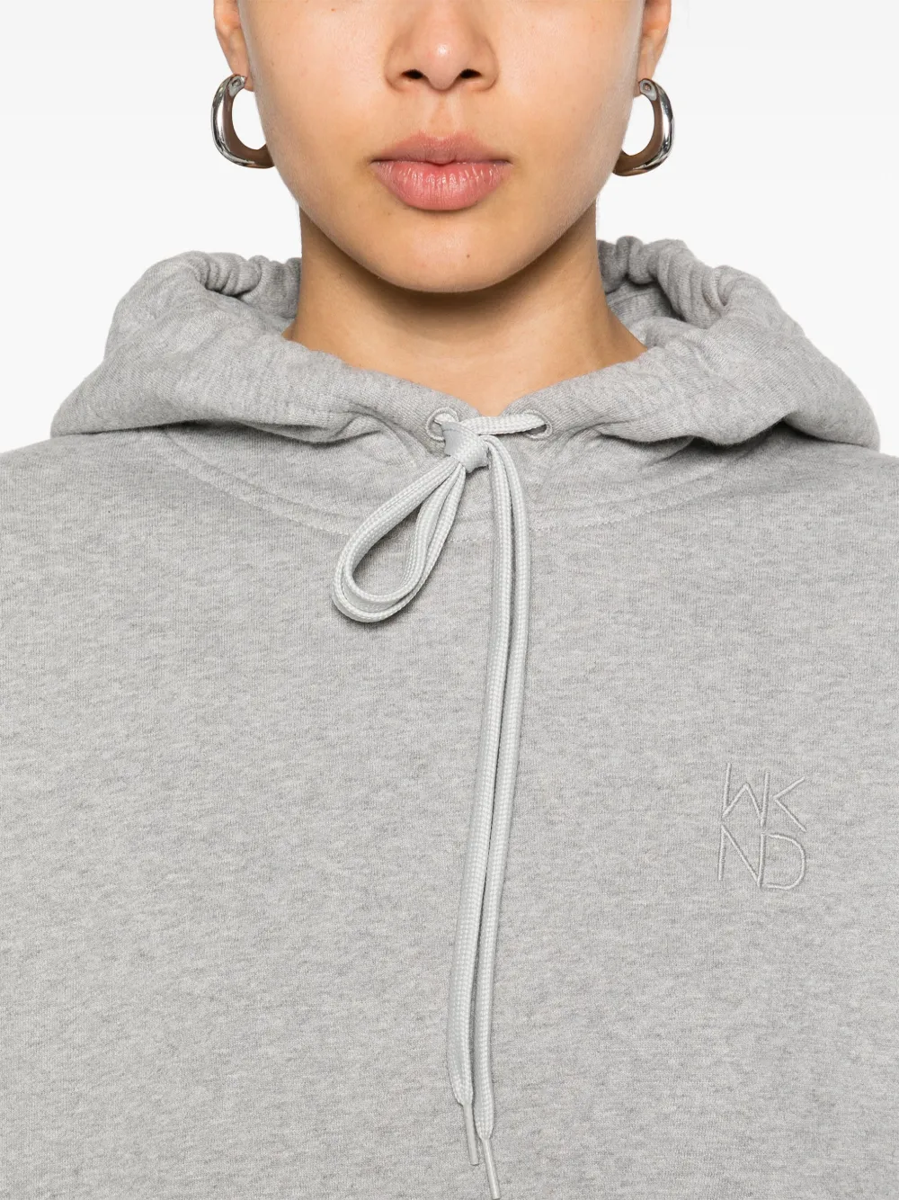 Weekend Max Mara Hoodie met geborduurd logo Grijs