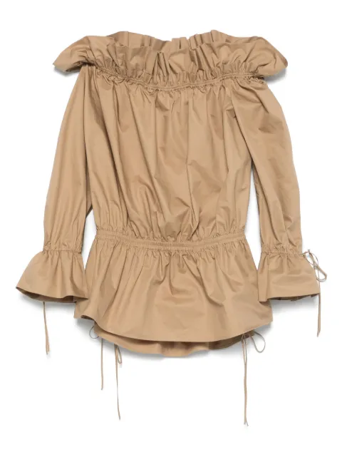Saint Laurent off-shoulder mini dress