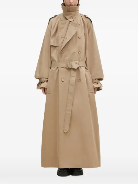 VETEMENTS double-breasted belted trench coat